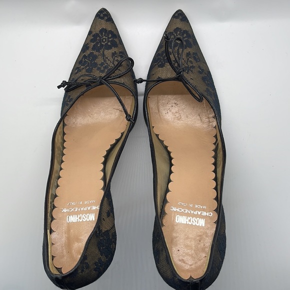 Moschino Cheap & Chic Vintage Lace Pumps - Picture 4 of 11